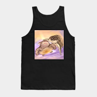 Sea Turtle and Cat Tank Top